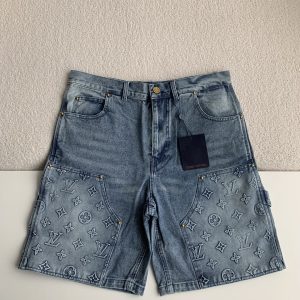 「#1553」LOUIS VUITTON Jean shorts
