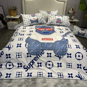 「#2259」Bedding-LV&Superme four-piece set