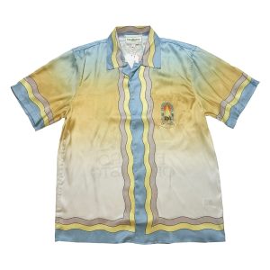 「#1969」Casablanca PROM party thinning print lazy casual n style shirt