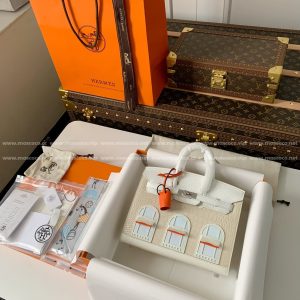「#3068」Hermes Limited Edition Birkin 25cm，American crocodile leather togo calfskin