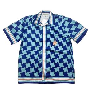 「#1954」Casablanca Diamond-shaped castle, loose and trendy brand of short sleeves