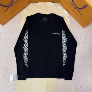 「#5331」Chrome Hearts Limited Edition Floral Arm Roll-Up Long Sleeve