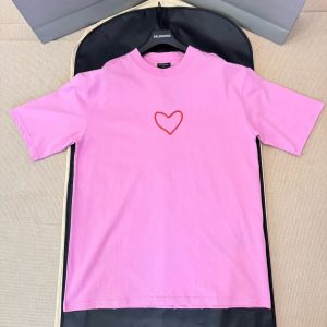 「#4480」Balenciaga Chinese Valentine's Day limited edition love silicone print short-sleeve
