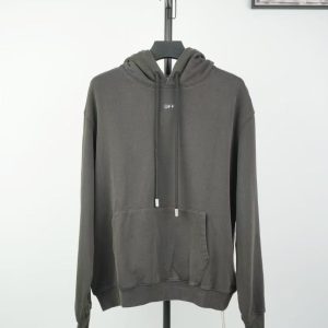「#3049」offwhite hooded sweatshirt with psalm and Madonna print on the back