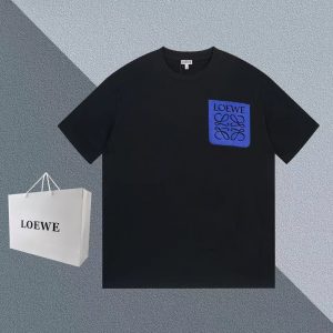 「#3557」LOEWE blue logo on chest short sleeves