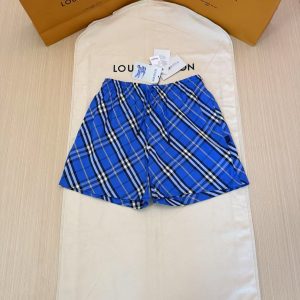 「#4501」BURBERRY tilted plaid nylon beach pants shorts