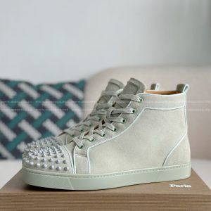 「#4780」Christian Louboutin Faux Suede Sneakers High