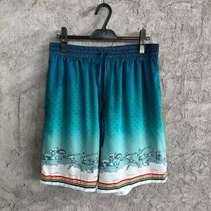 「#3350」CASABLANCA Stadium pattern silk shorts
