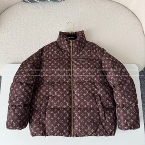 「#5121」Louis Vuitton Logo Printed Turtleneck Down Jacket