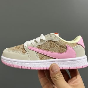 「#3178」Jordan Air Jordan 1 Low AJ1 WH Joe 1 low-top retro culture leisure sports basketball children's shoe