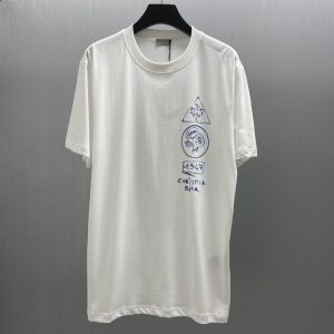 「#4379」Dior-CD Dream House and Dynamic Tree Shadow T-shirt