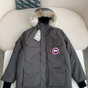 「#2577」Canada goose Classic expedition pure color winter hardhat Parker coat down jacket