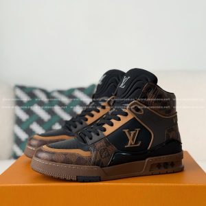「#5142」Louis Vuitton Trainer Classic Printed High-Top Sneakers