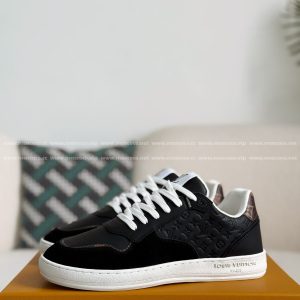 「#3138」Louis Vuitton Leather dark concave printed board shoes