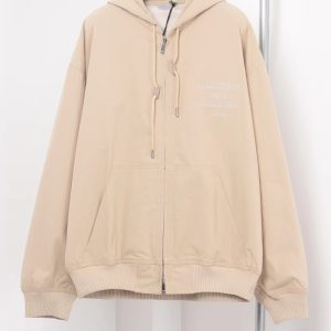 「#2240」Dior monogram embroidered zip-up hooded jacket
