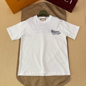 「#4478」GUCCI Florence embroidered short sleeves