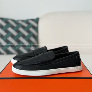 「#5190」Hermes Leather Loafers