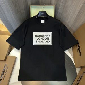 「#2015」Burberry 2024ss latest, logo printed cotton three-dimensional loose t-shirt