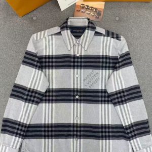 「#4369」Louis Vuitton Checked cotton shirt