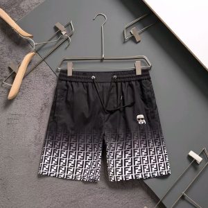 「#4000」Fendi 2025ss summer new full print beach pants quick-drying fabric