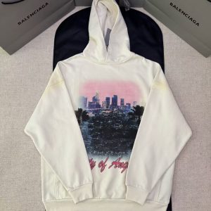 「#4905」Balenciaga city night scene print hooded sweatshirt