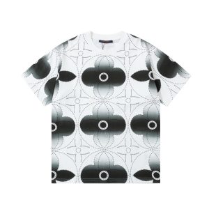「#2026」Louis Vuitton Watercolor four-leaf grass water-dyed t-shirt