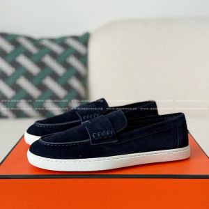 「#5183」Hermes Faux Suede Loafers