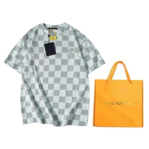 「#2263」Louis Vuitton checkered T-shirt