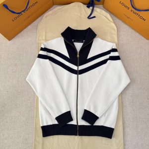 「#4788」LOUIS VUITTON Knitted striped sailing jacket