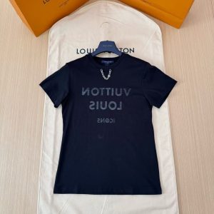 「#4468」LOUIS VUITTON Letter Print Chain Short Sleeve