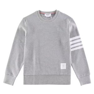 「#3632」Thom Browne ripple crewneck sweatshirt