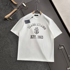 「#3807」Prada 2025 Spring and Summer Latest Round Neck Fashion Short Sleeve