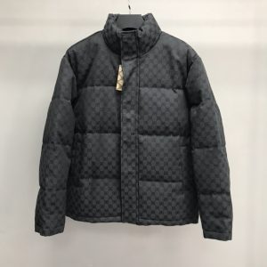 「#1057」Balenciaga all-over printed double B down jacket