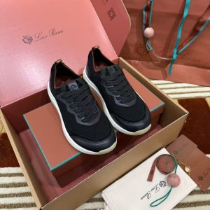 「#4295」Loro Piana imported wool woven sneakers casual shoes