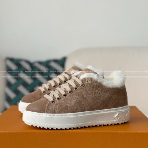 「#5146」Louis Vuitton Time Out Suede Sneakers