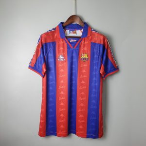 「#4084」Retro Barcelona 96/97 at home Jersey T-Shirt