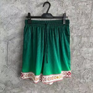 「#3306」CASABLANCA Green silk jacquard shorts