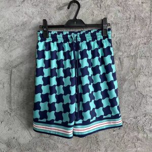 「#3304」CASABLANCA Spring/Summer Geometric Silk Plaid Shorts