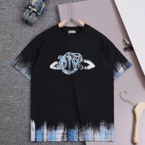 「#3937」Dior 2025 new Starry Sky Graffiti Round Neck T-shirt