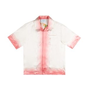 「#1910」Casablanca Pure silk wide little holiday wind shirt