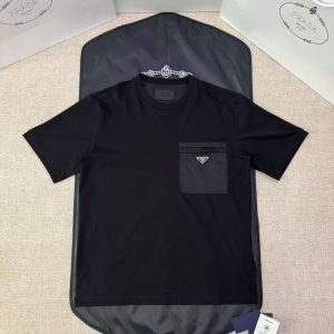 「#4793」PRADA pocket patchwork zipper short sleeves