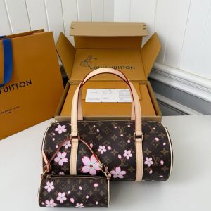 「#4371」Louis Vuitton x TM PAPILLON handbag M13097, size: 11*13*27cm