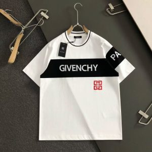 「#3091」Givenchy Spring and Summer Latest Classic Splicing Embroidery T-shirt