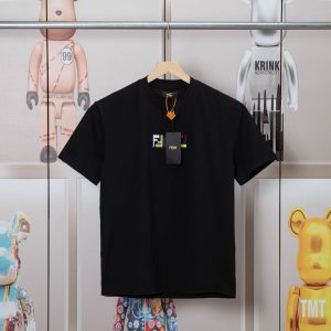 「#3838」Fendi 2025 Spring and Summer New Embroidered Casual Short Sleeves