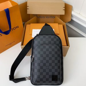 「#1825」Louis Vuitton damier graphite Men's Shoulder Bags M45302, Top Quality Size: 20X31X7cm