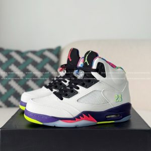 「#5541」Jordan Air Jordan 5 Retro Ghost Green Basketball Shoes