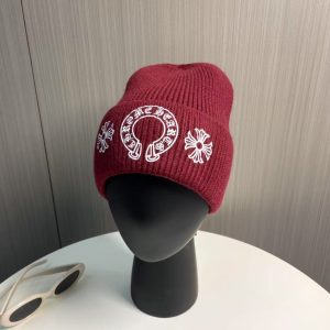 「#2968」Chrome Hearts Autumn and Winter New Cross Knitted Hat