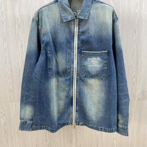 「#3445」Dior denim jacket with front and back embroidery