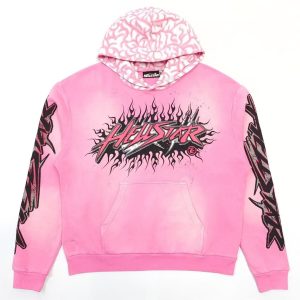 「#4426」Hellstar print hooded long sleeve sweatshirt with pockets