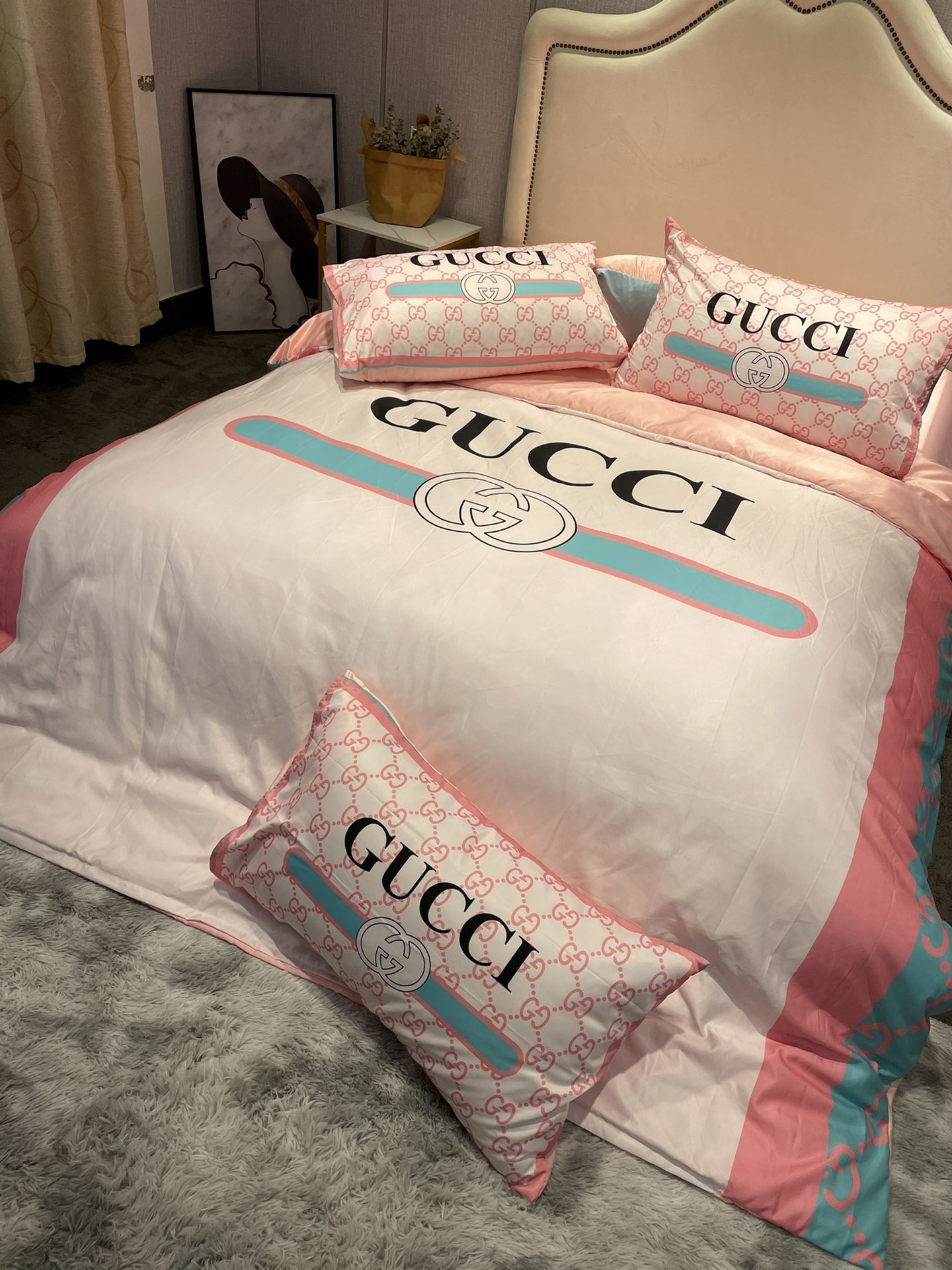 「#2246」Bedding-Gucci four-piece set